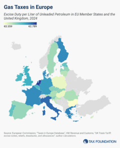 Gas Taxes in Europe 2024 Gas Taxes and Diesel Taxes in Europe Fuel Tax Rates